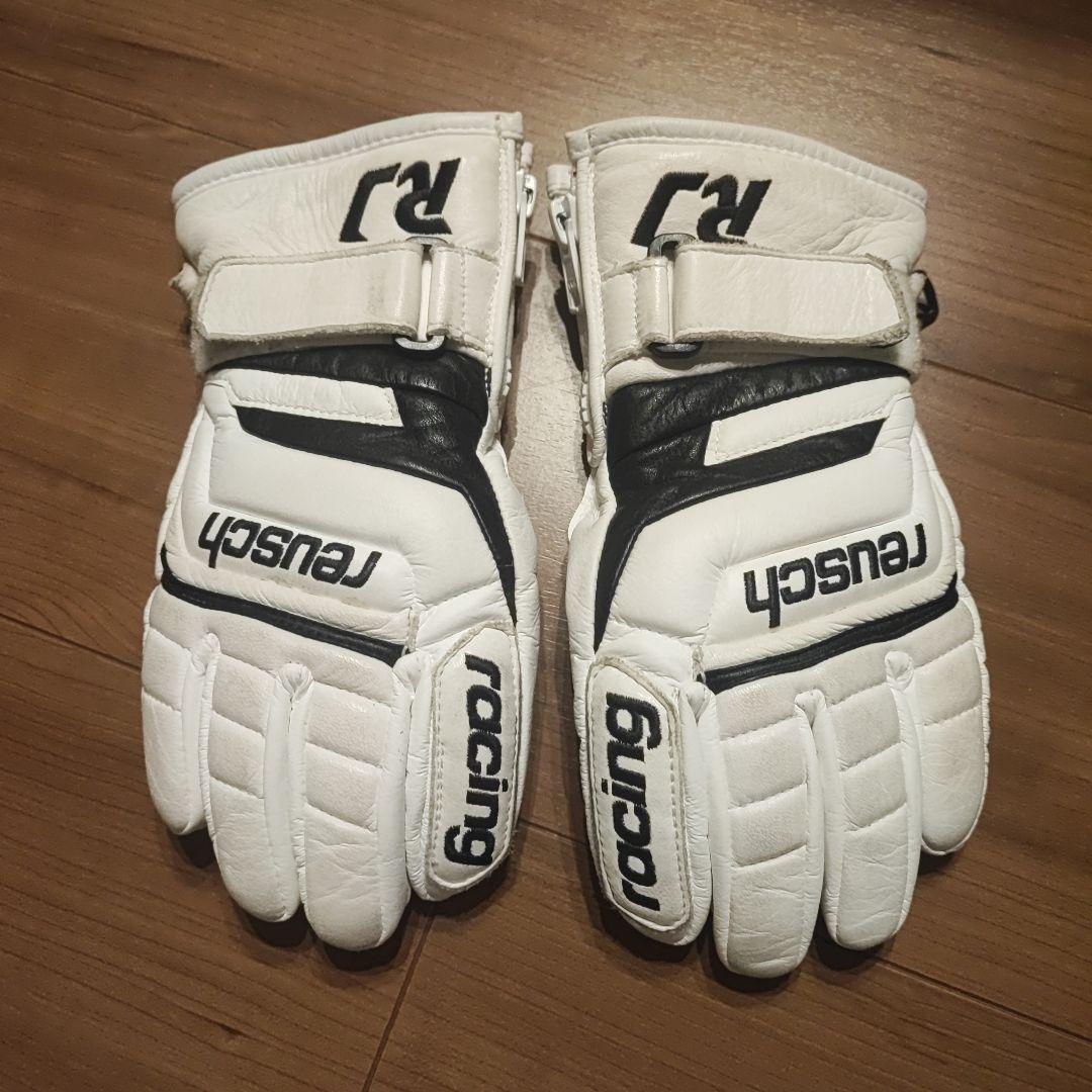 reusch RJ スキーグローブ ホワイト/ブラック　子供用М