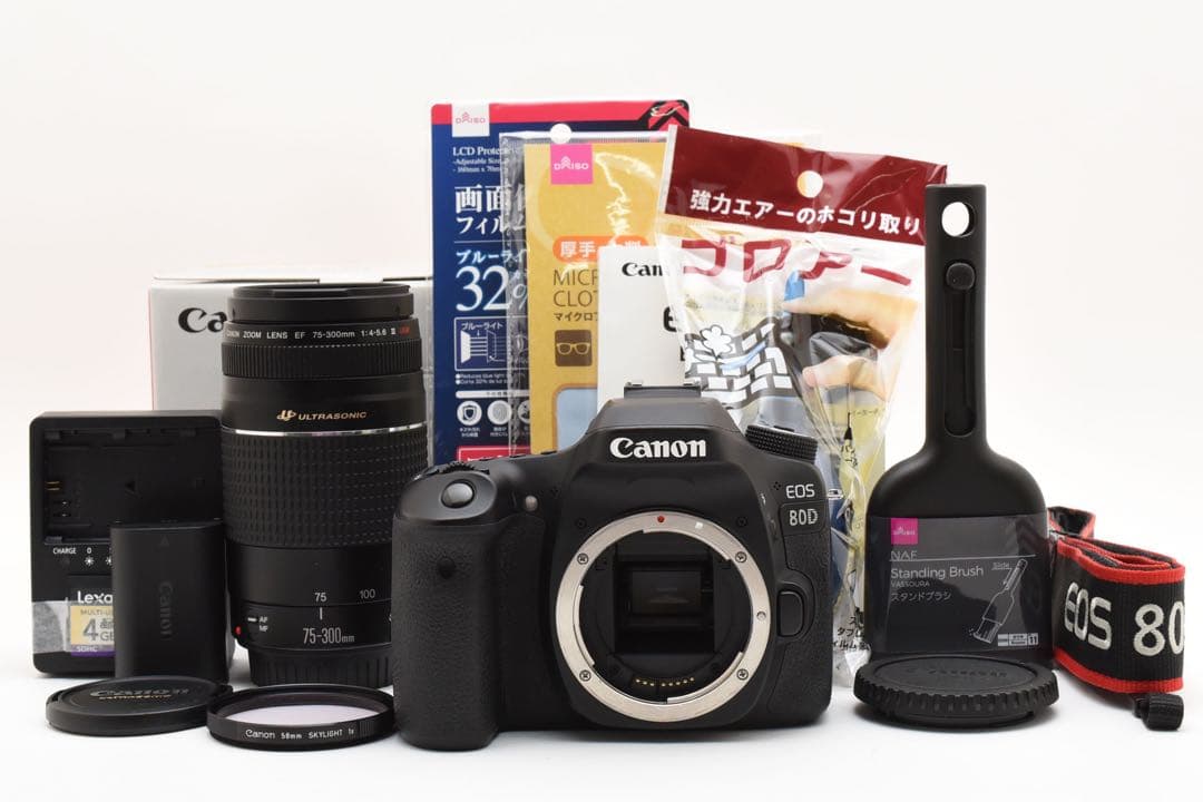 Canon EOS 80D標準レンズセット/Canon 75-300mm