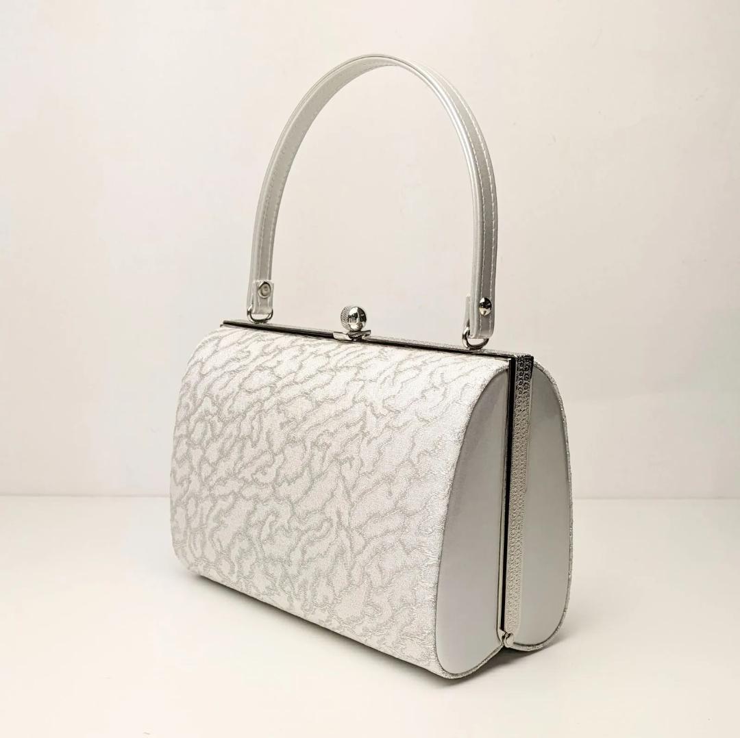 和装 草履バッグセット フォーマル 帯地 シルバー フリーサイズ u24