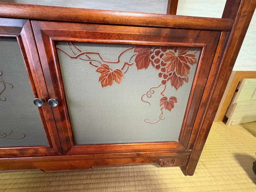 最高級 森繁家具 モリシゲ うるし塗装　 MORISHIGE 飾り棚