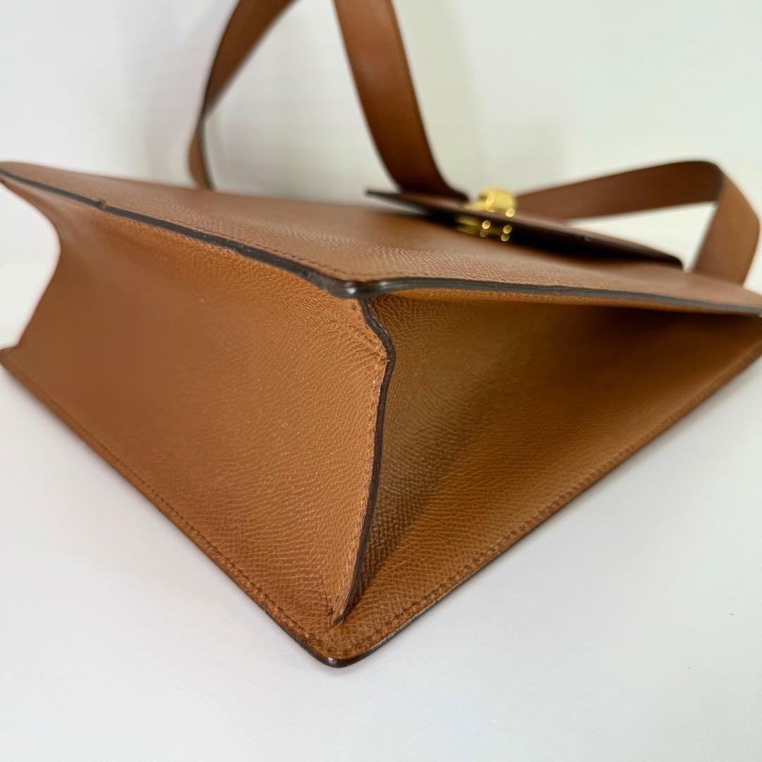 ブルガリ　BVLGARI レザー　ショルダーバッグ　ブラウン　225