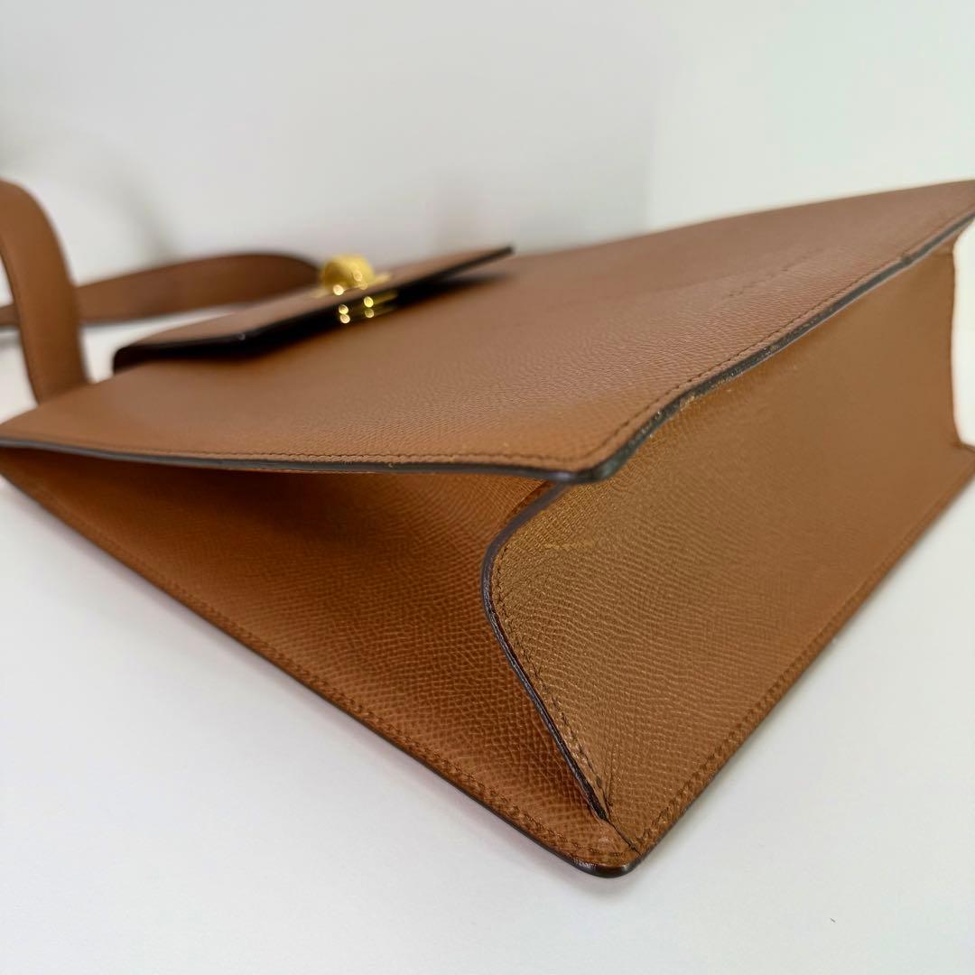 ブルガリ　BVLGARI レザー　ショルダーバッグ　ブラウン　225