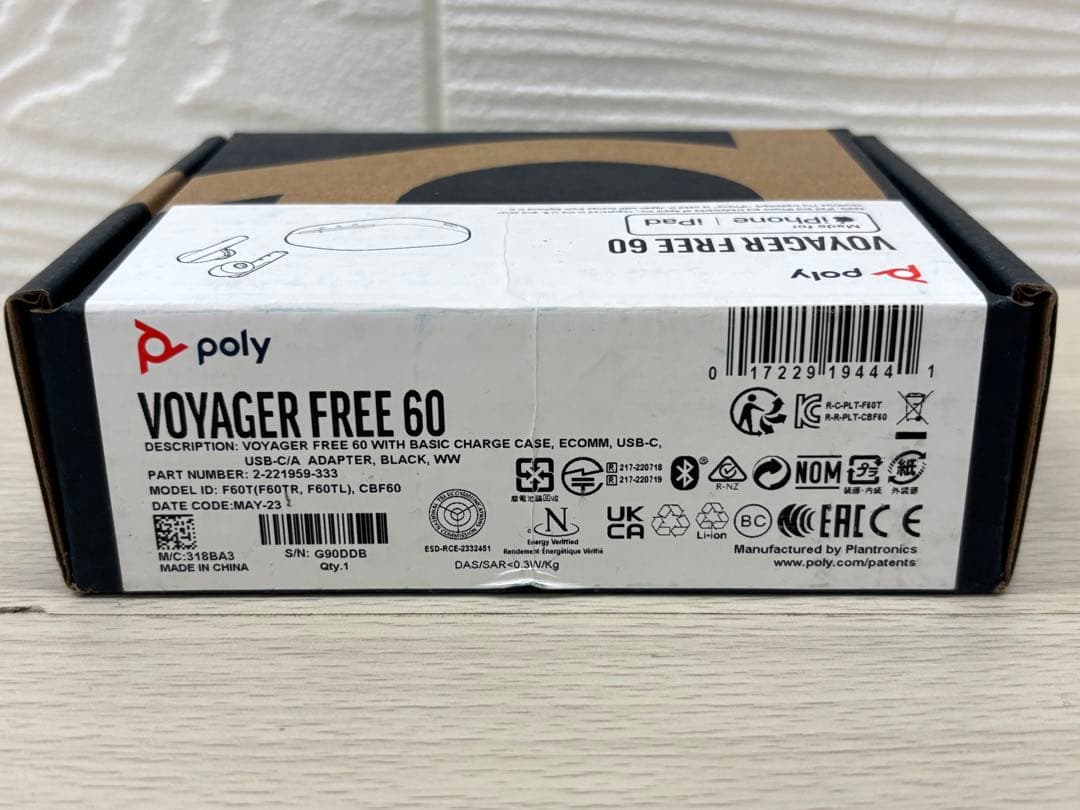 poly voyager free 60 完全ワイヤレスイヤホン 135