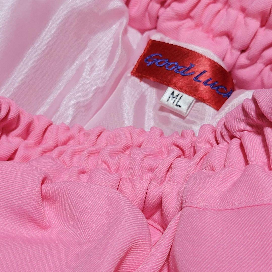 【美品】Good Lockピンク 大えりゴスロリロリータ上下セットYコスプレ衣装