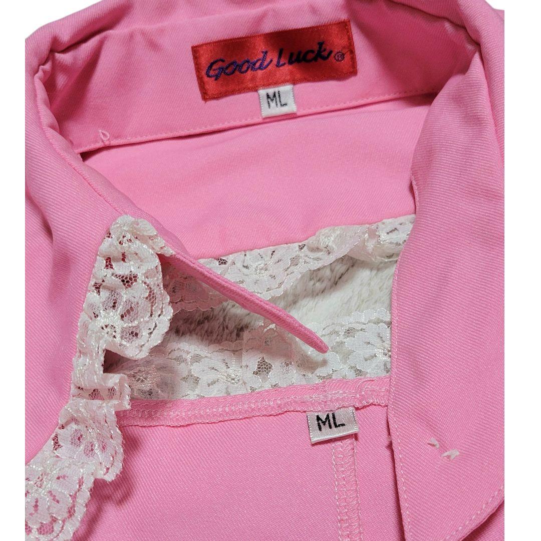 【美品】Good Lockピンク 大えりゴスロリロリータ上下セットYコスプレ衣装