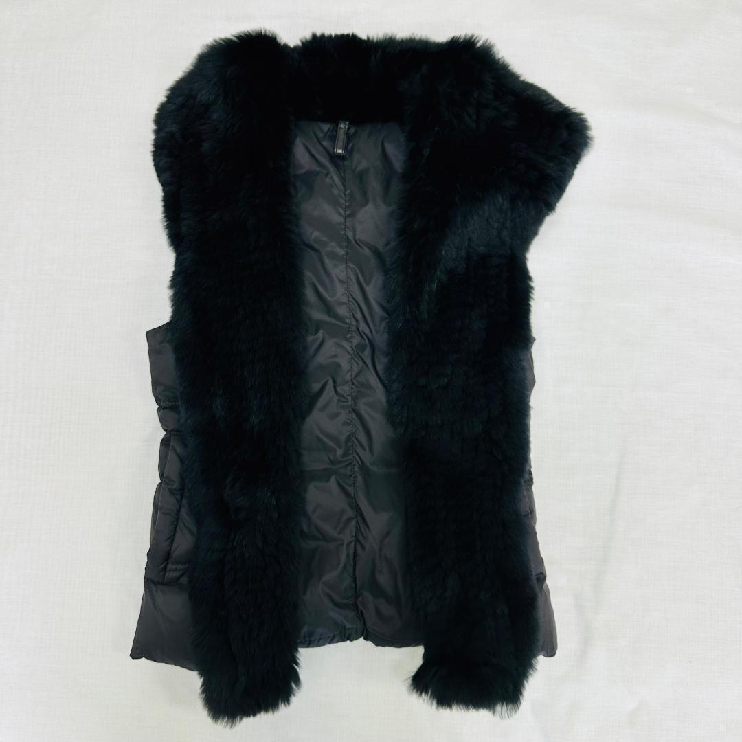 【極美品】ソークロース レザージャケット ファー付ダウンベストセット S 黒