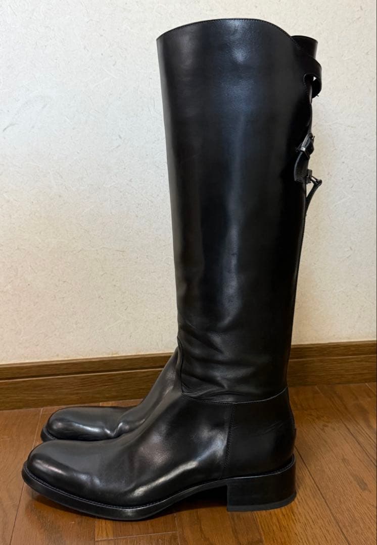 SARTORE ロングブーツ　ジョッキー　黒　サルトル　39