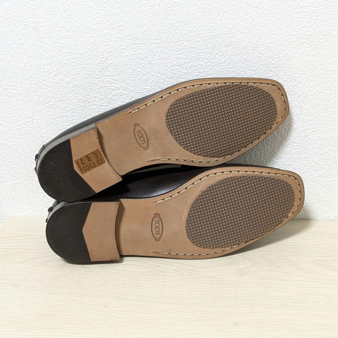未使用級☆TOD‘S トッズ ローファー 本革 ダークブラウン 37