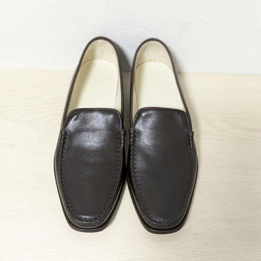 未使用級☆TOD‘S トッズ ローファー 本革 ダークブラウン 37