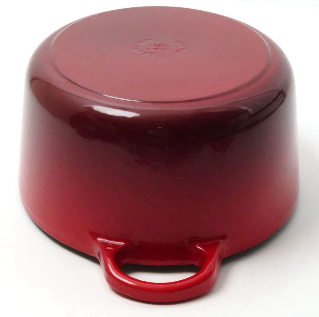 【美品】LE CREUSET　ココット オーバル チェリーレッド　25cm