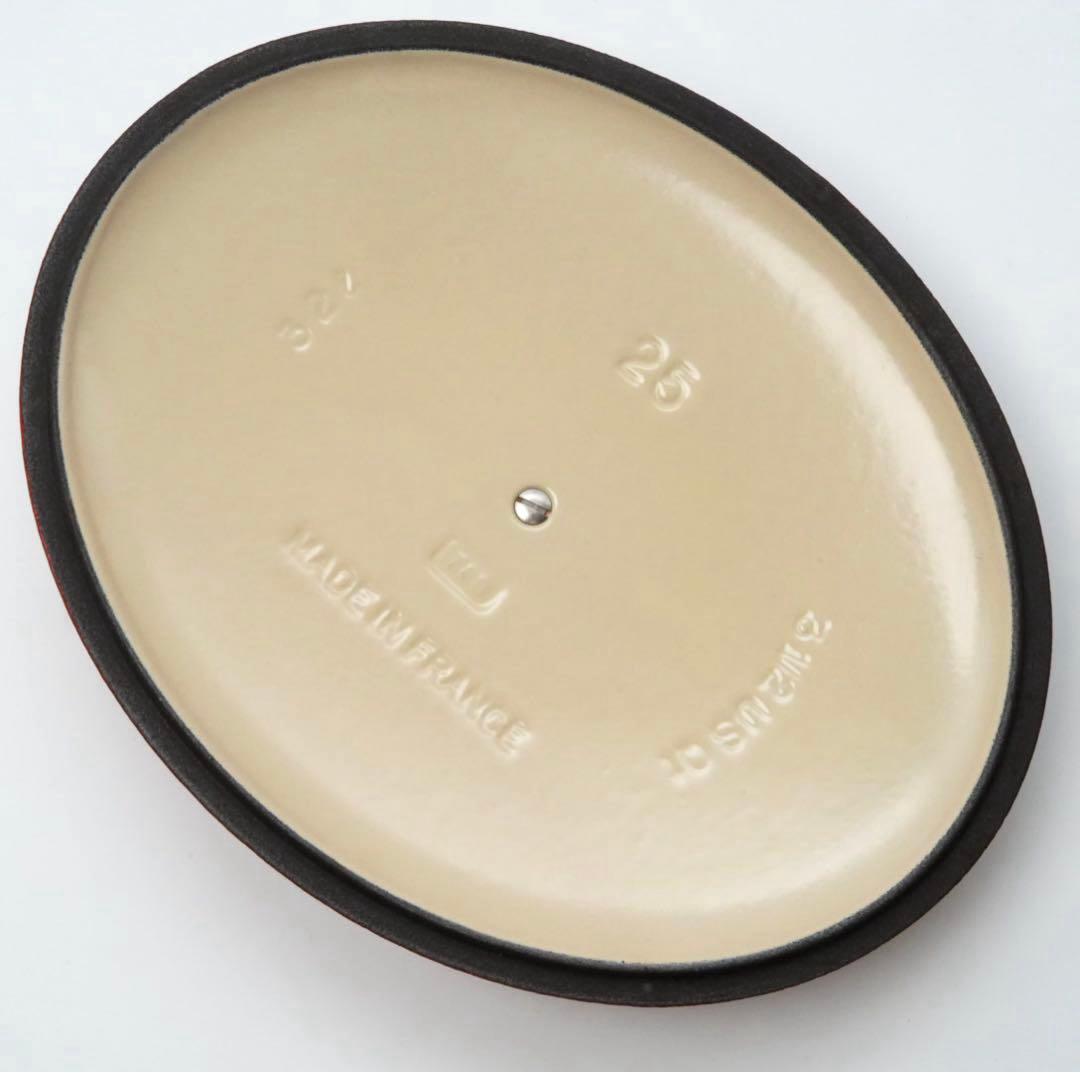 【美品】LE CREUSET　ココット オーバル チェリーレッド　25cm