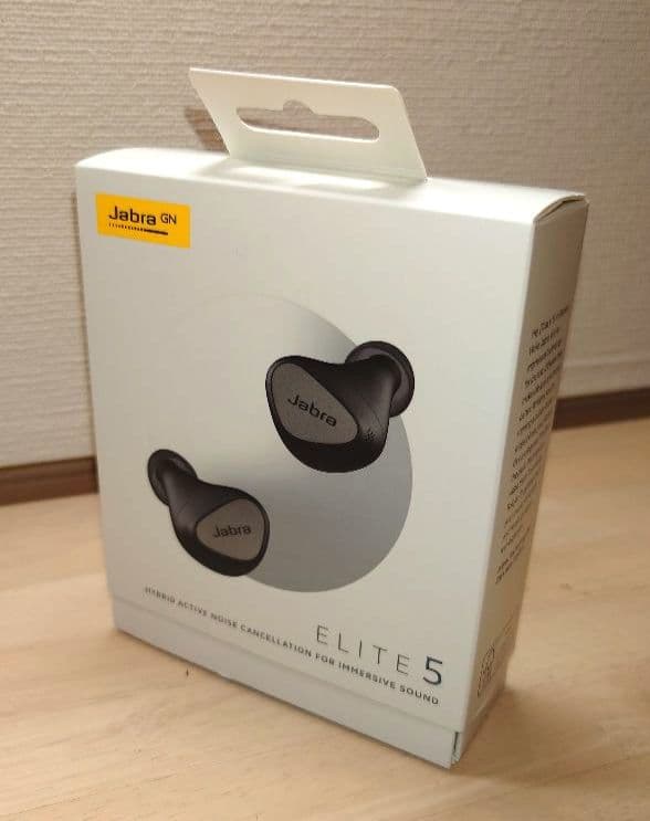 Jabra Elite 5 ワイヤレスイヤホン　包装箱・付属品・説明書一式付き
