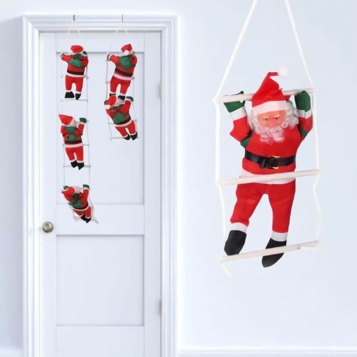 ❤️クリスマス サンタ ツリー はしごのぼり サンタクロース 2人 Xmas装飾品