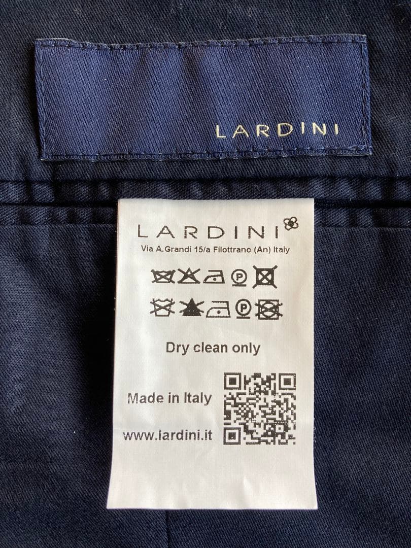 T*様 2点セット LARDINI 46 ジレ ベスト ブラウン ネイビー ラル