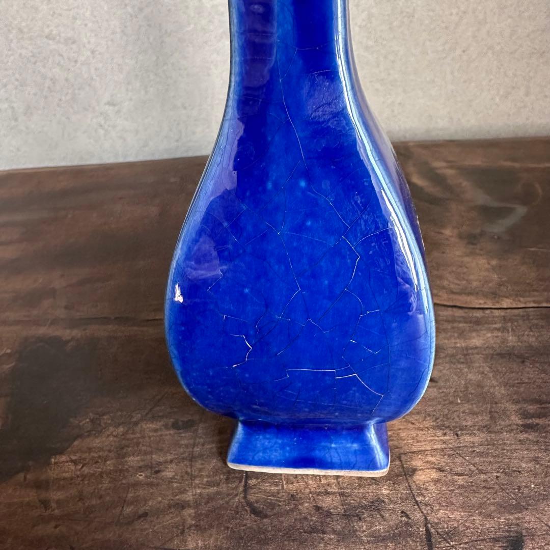 花瓶　官窯　青釉　花入　宋代　中国美術　古美術　中国古玩　骨董