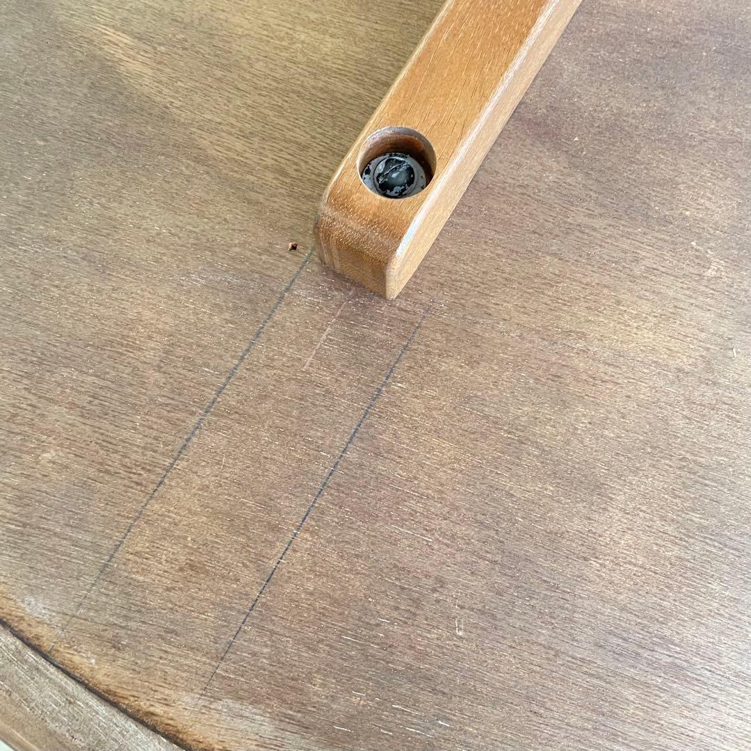 HR221 【希少ビンテージ】maruni 美しい螺旋柱　カービング　テーブル