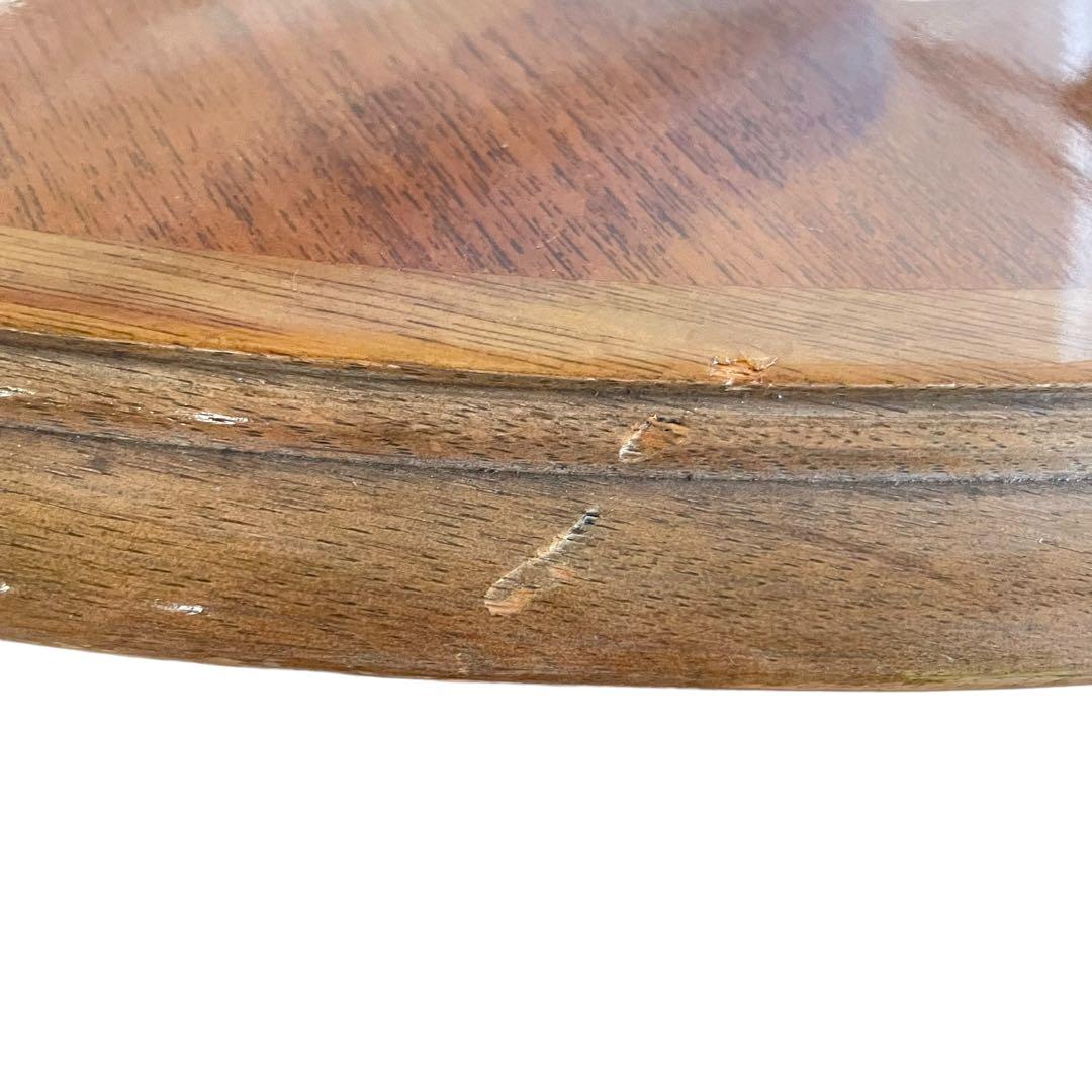 HR221 【希少ビンテージ】maruni 美しい螺旋柱　カービング　テーブル