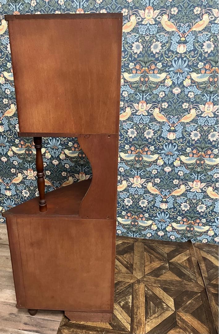 コーナーラック キャビネット 昭和レトロ 飾り棚 インテリア 当時物