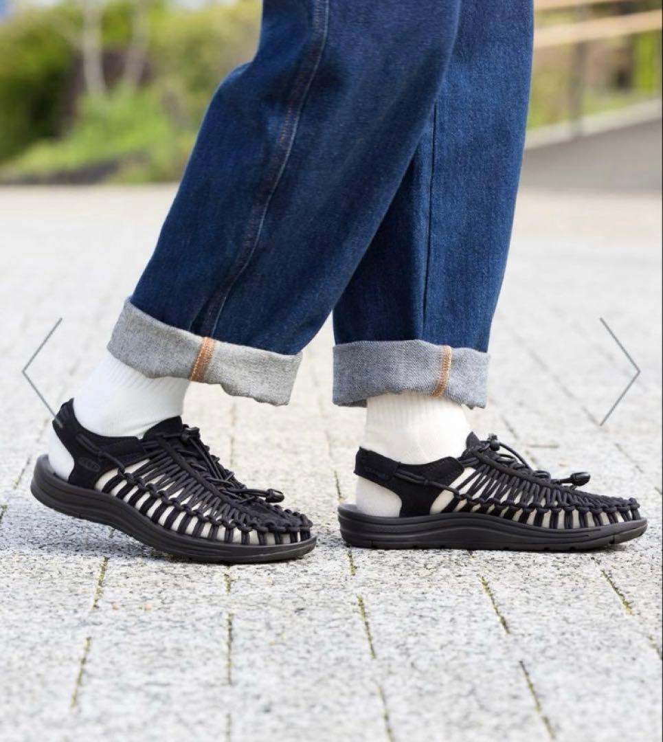 【美品】KEEN UNEEK（ユニーク）ウィメンズ25cm ブラック