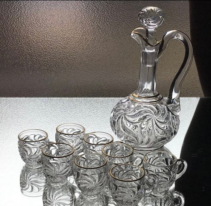 美しい☆オールドバカラBACCARATローザスミュルティプル＊リキュールセット＊