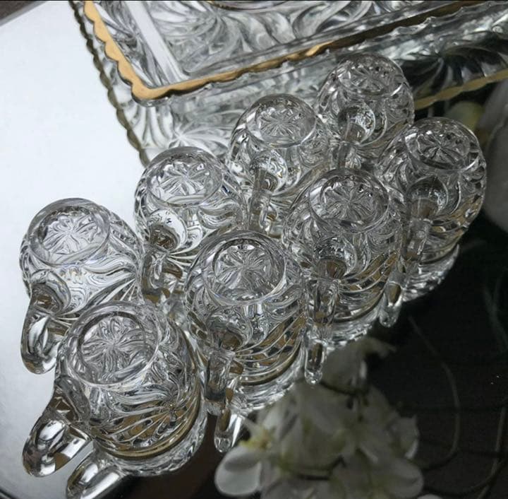 美しい☆オールドバカラBACCARATローザスミュルティプル＊リキュールセット＊