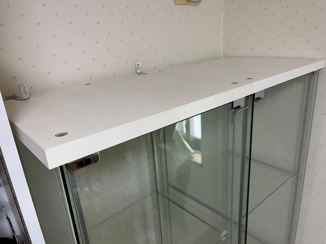 【引き取り限定】IKEA イケア デトルフ 2台 ガラスケース ラック