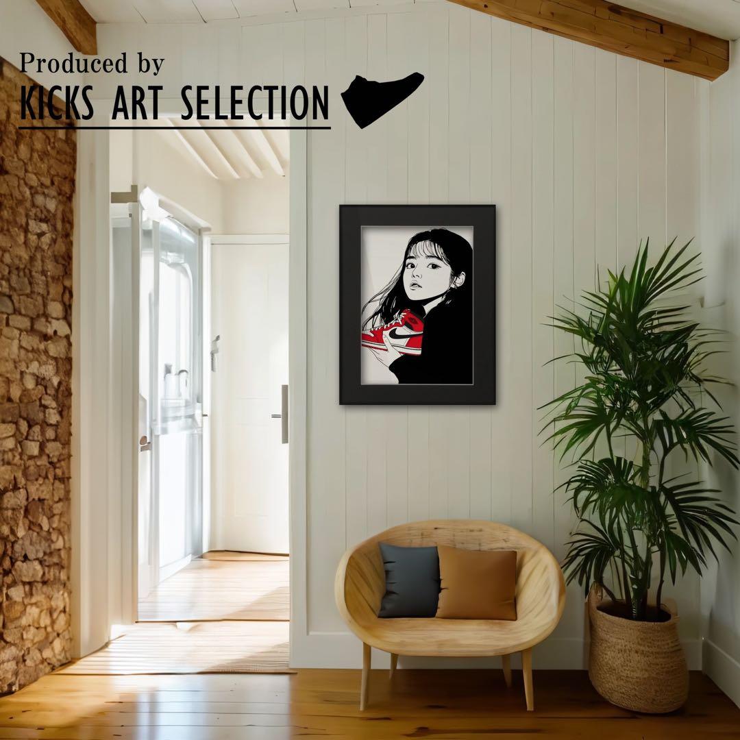 エアジョーダン1 シカゴ kyneバックサイドワークス/スニーカーアートポスター