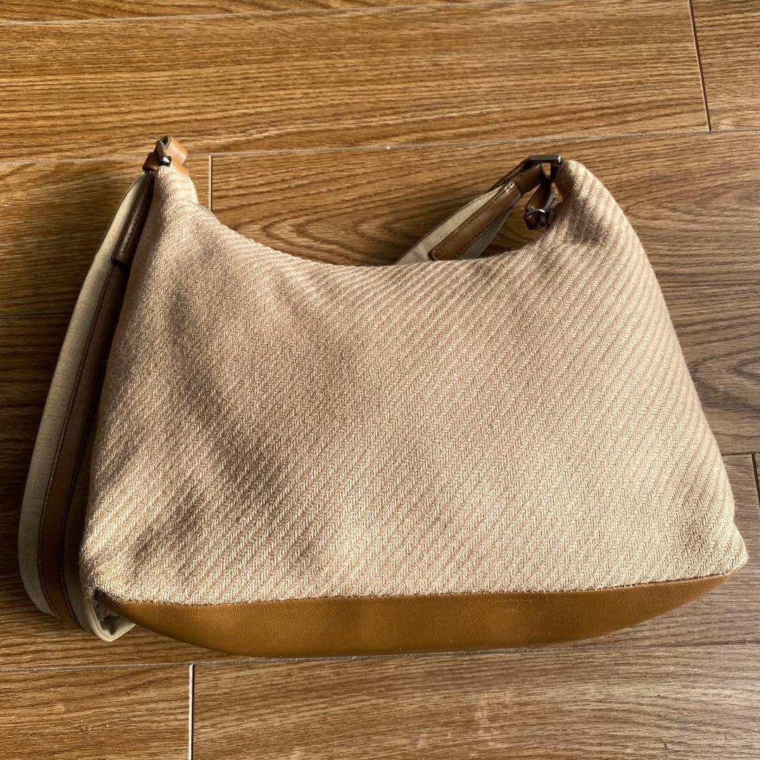 バッグ PRADA 1999FW wool leather shoulder bag
