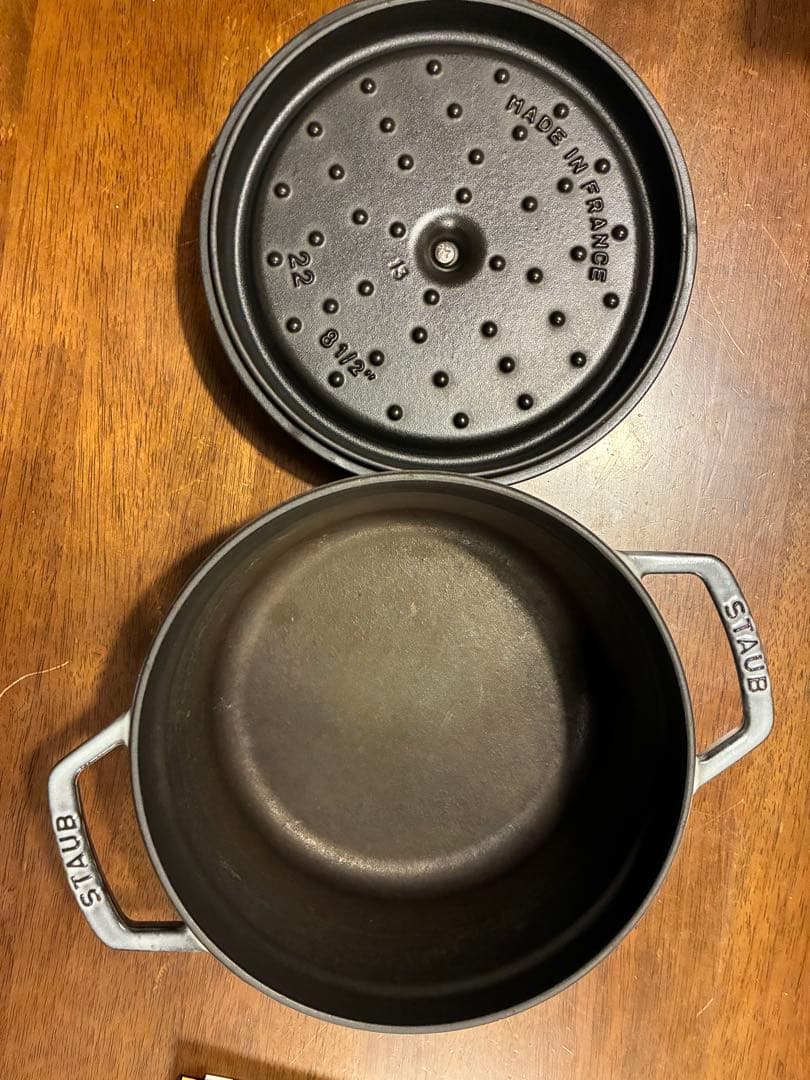 ストウブ　STAUB LA COCOTTE グレー 22cm