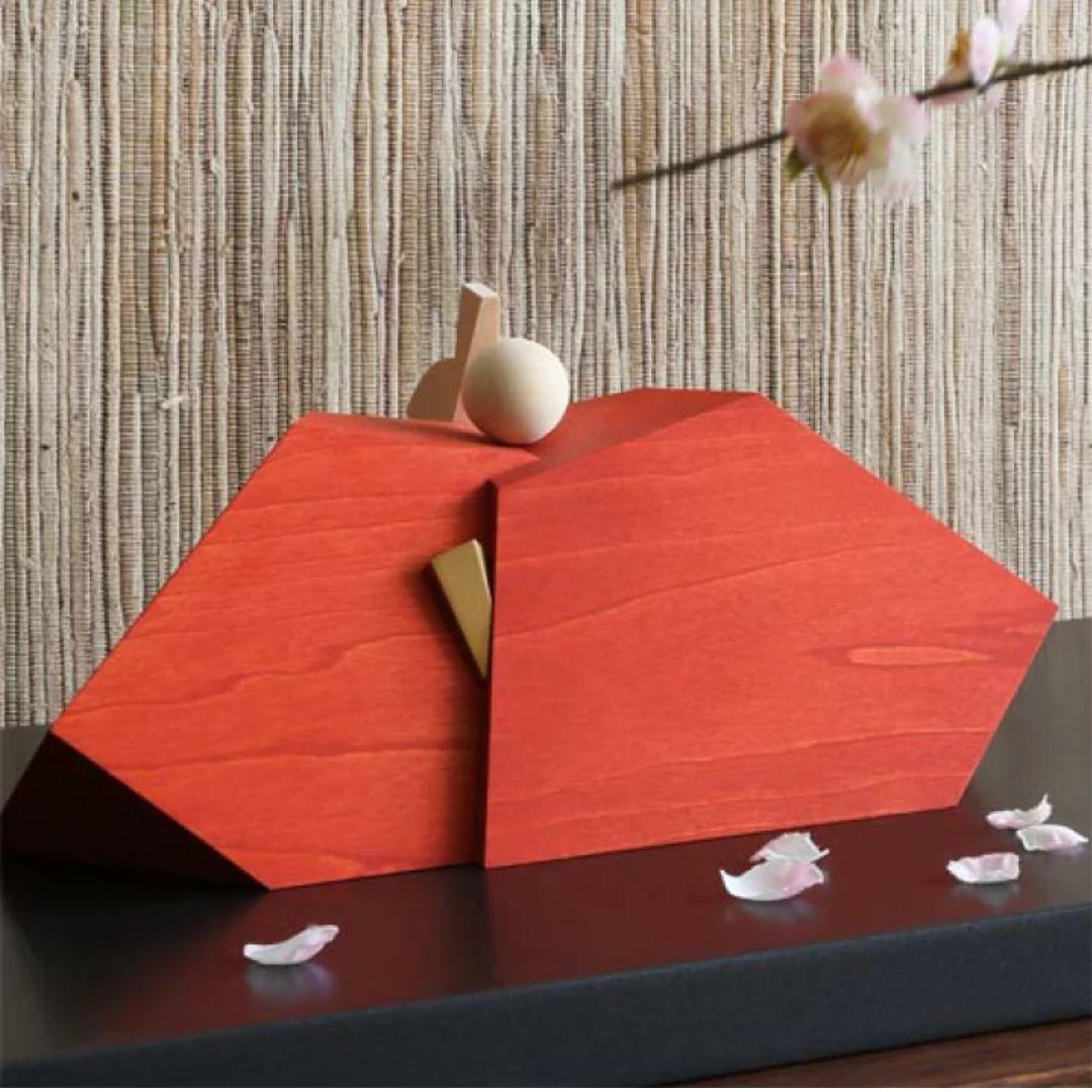 旭川クラフト T.MOTOI T.モトイ MHI-06 木製 モダン雛人形