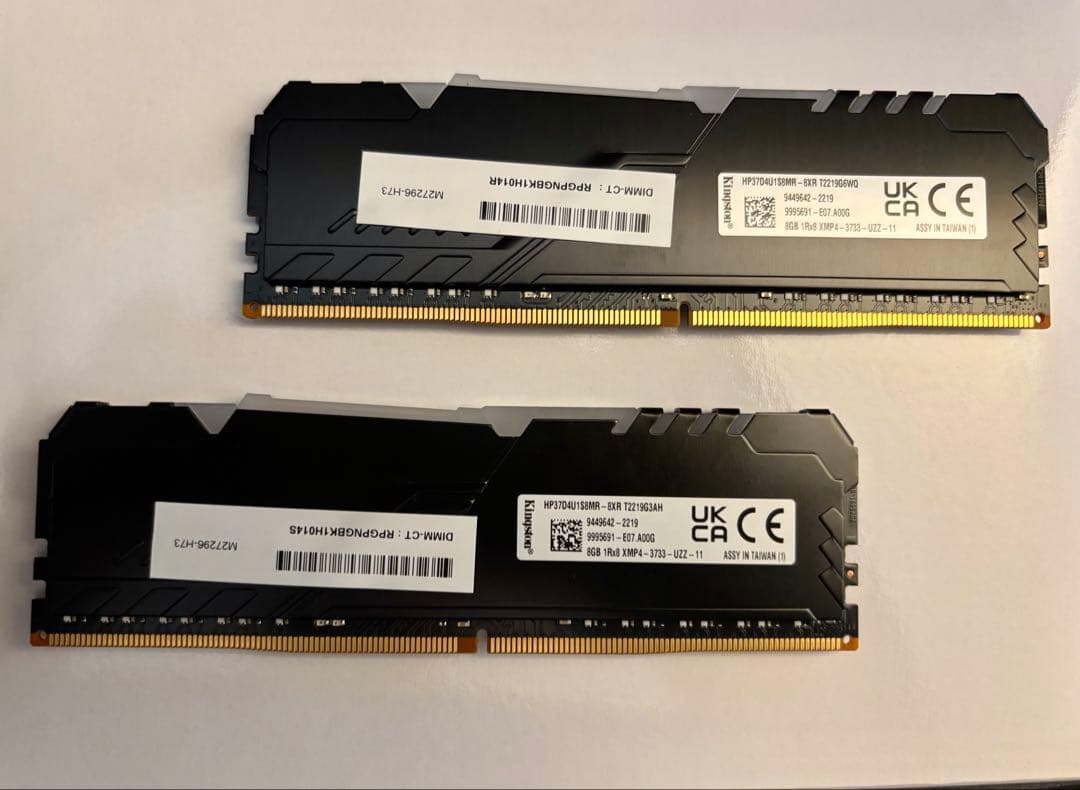 HyperX FURY DDR4 3733MHzメモリ16GB（8GB×2枚）