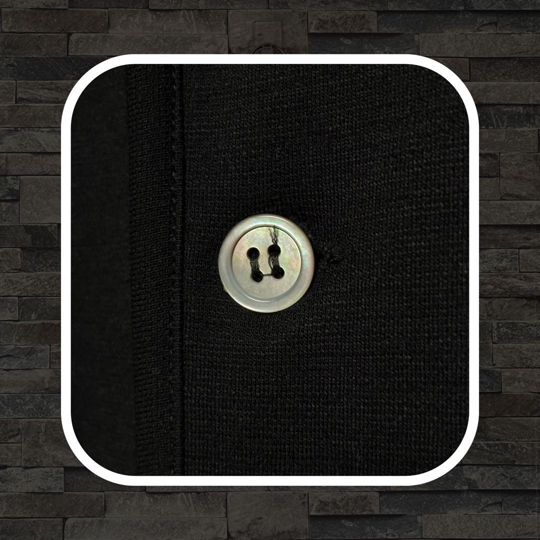 ヨウジヤマモトプールオム 22SS ヘンリーネックロングカットソー BLK/M