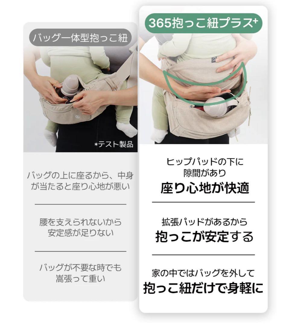KET365抱っこ紐Plus &365バック ブラック