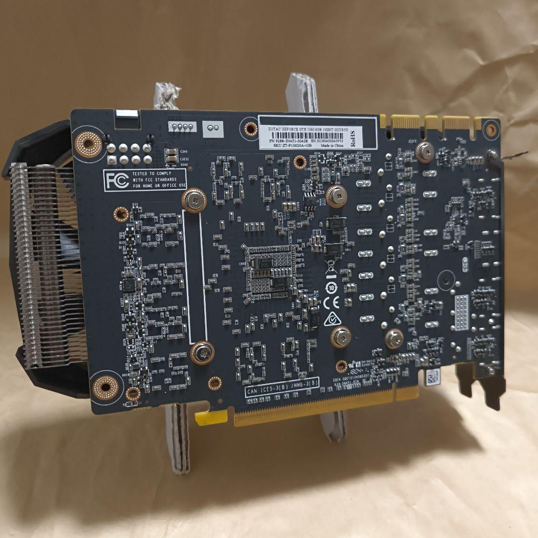 ZOTAC GeForce GTX 1060 6G 3種類BM完走 正常動作品