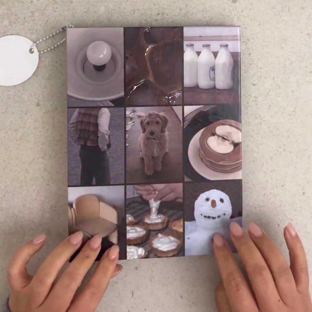 早い者勝ち　韓国　貯金　バインダー　カバー　A5 リフィル　ブラウン　3