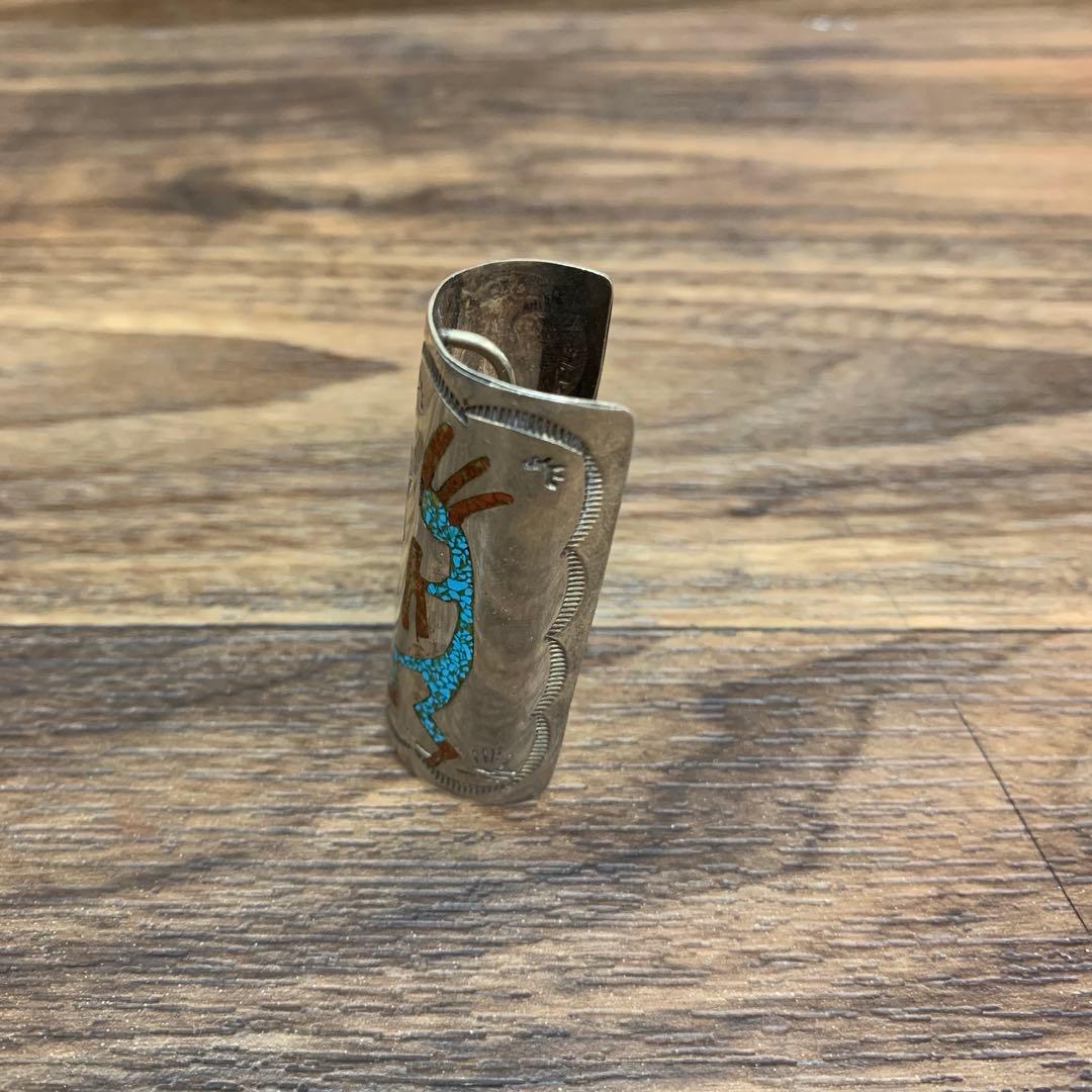 中古 ナバホ族 シルバー ポニーテールカフ インディアンジュエリー