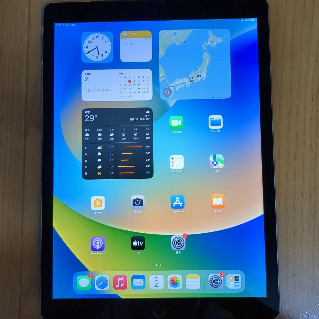 iPad Pro 第1世代 12.9 128GB スペースグレイ SIMフリー