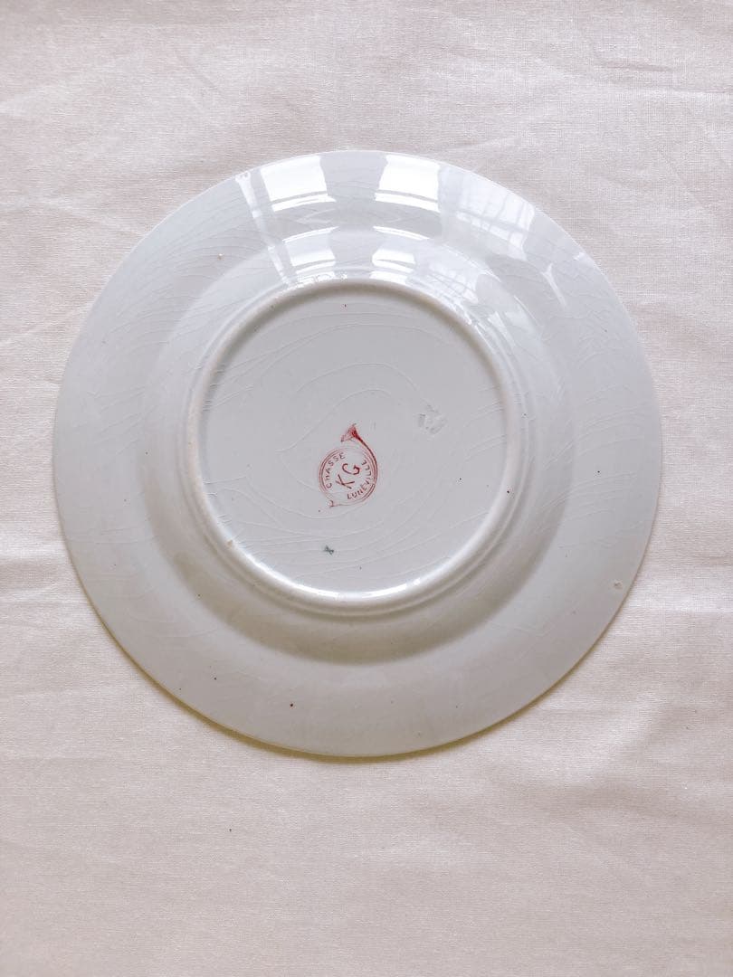 フランスアンティーク　LUNEVILLE chasseシリーズ　ディナー皿②