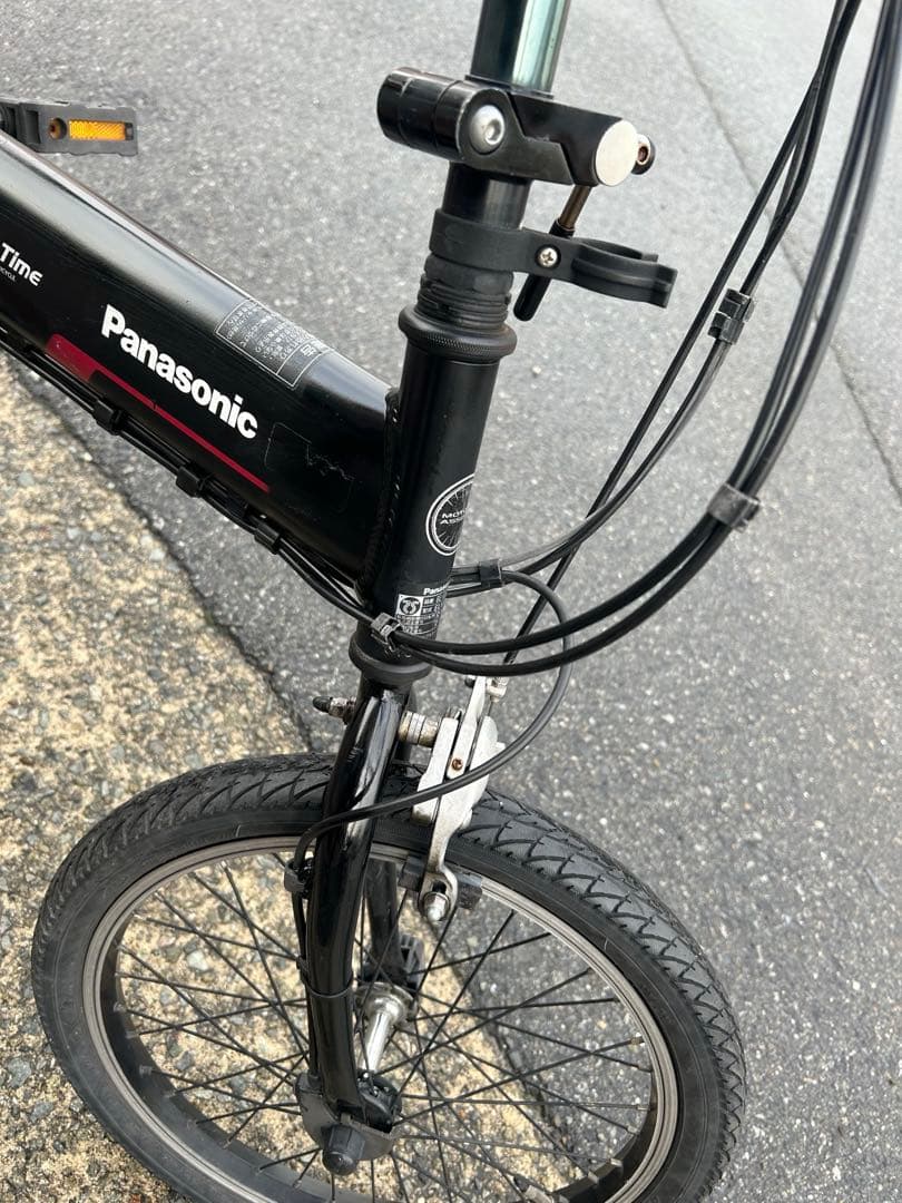 パナソニック電動アシスト 折りたたみ式 後20インチ バッテリー8Ah鍵2個付き