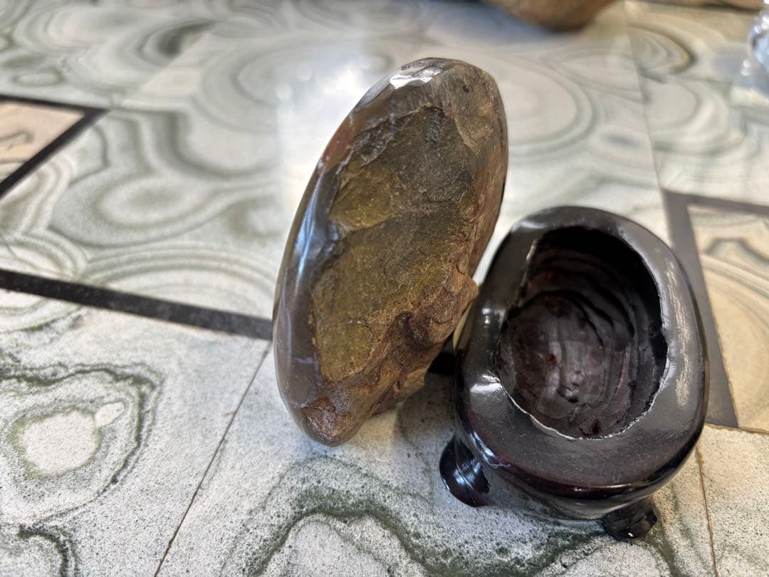 オーム貝　ゴニアタイト　アンモナイト　鉱石　化石　デヴォン紀中期