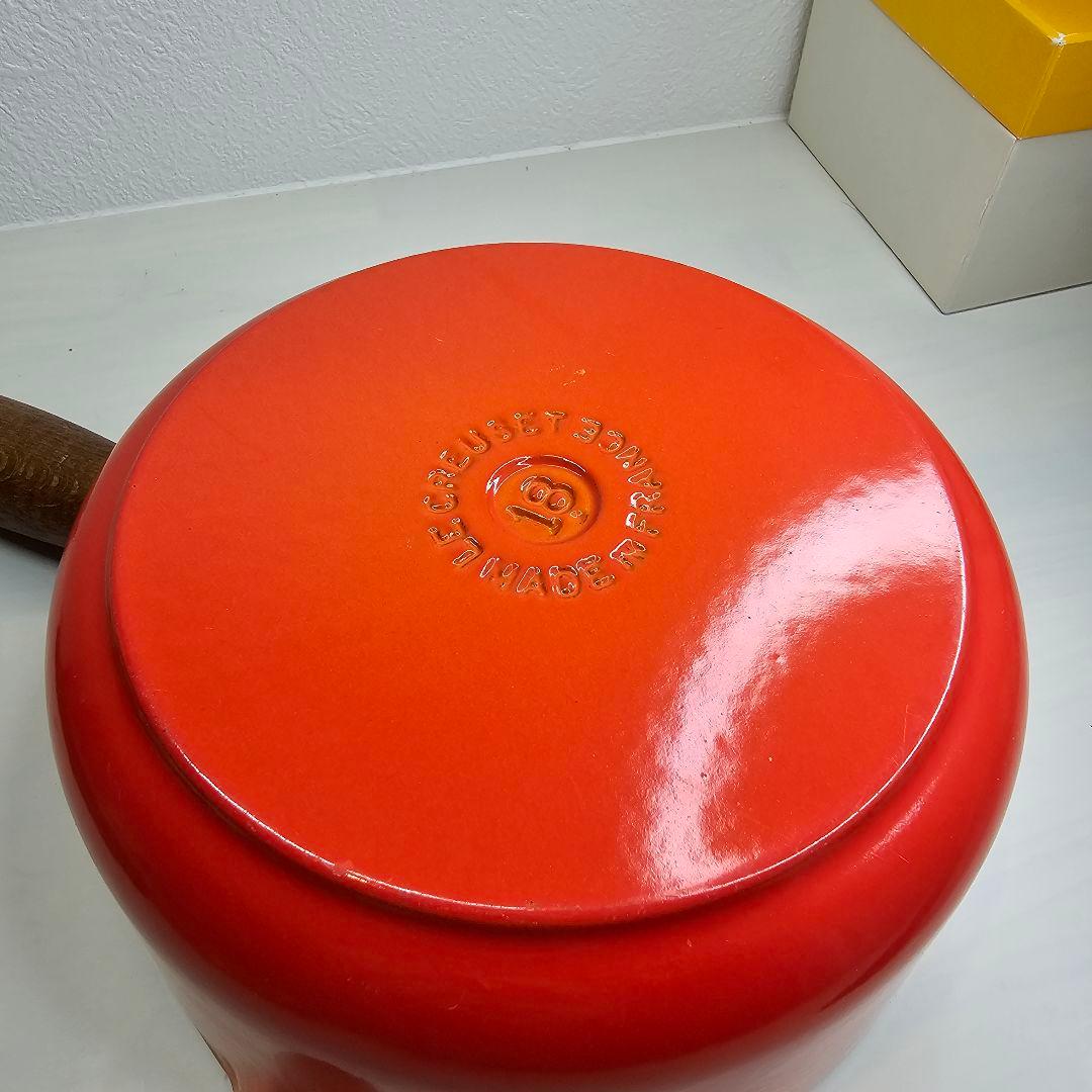廃盤 ル・クルーゼ LE CREUSET ウッドハンドル ソースパン 18cm