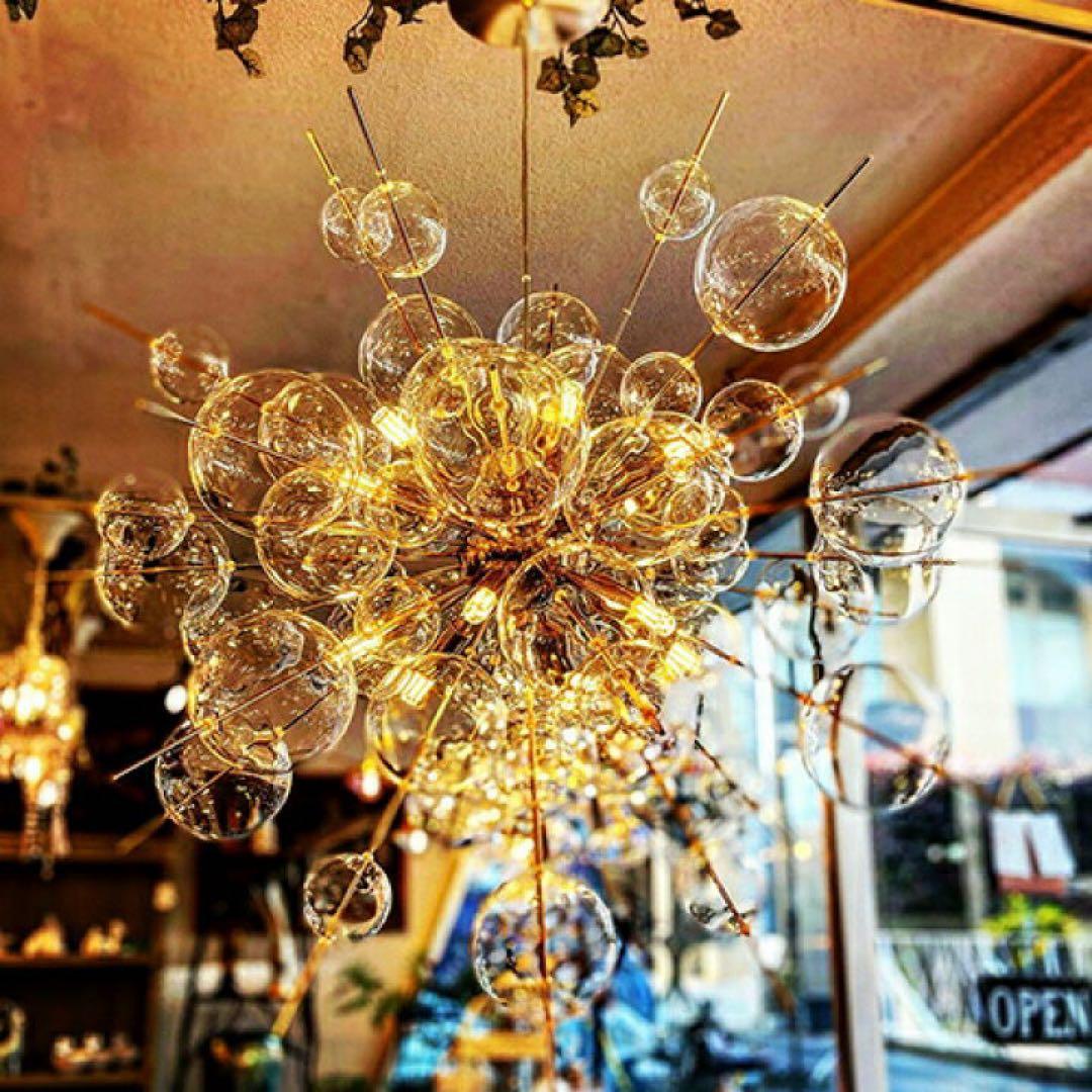 Bubble large Gold シャンデリア