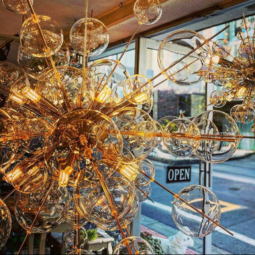 Bubble large Gold シャンデリア