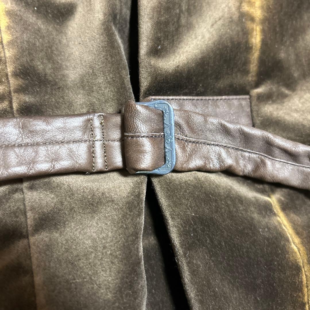 NICENESS KHANH ベロアベスト ベルベット　L ブラウン