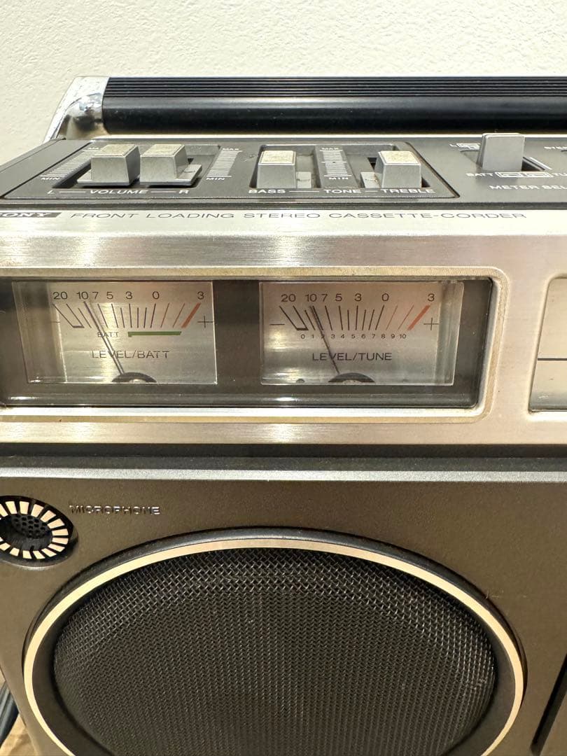 【希少】 SONY ラジカセ CF-6300 動作品 カセットデッキ