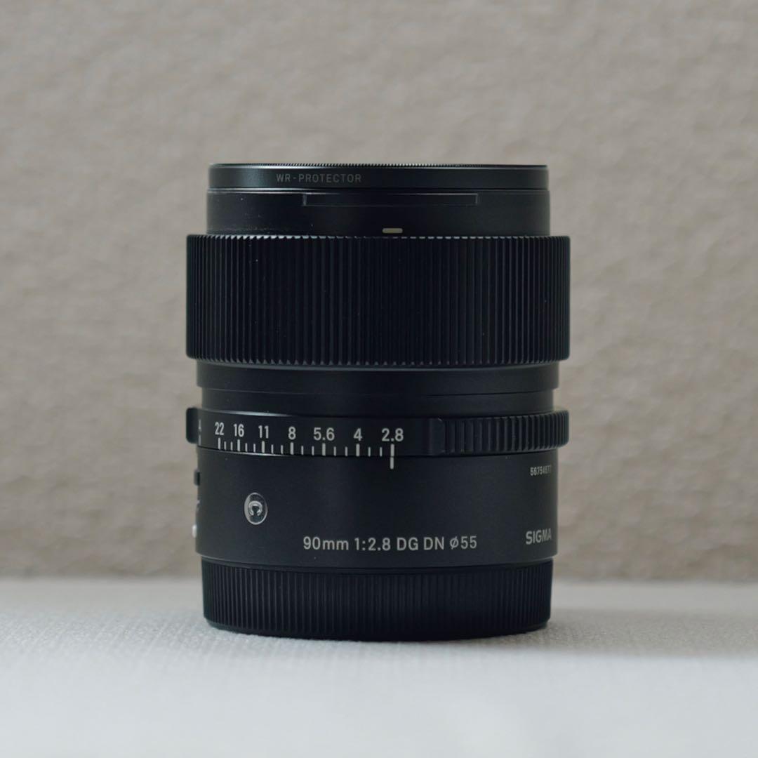 SIGMA 90mm F2.8 DG DN Eマウント プロテクター付き