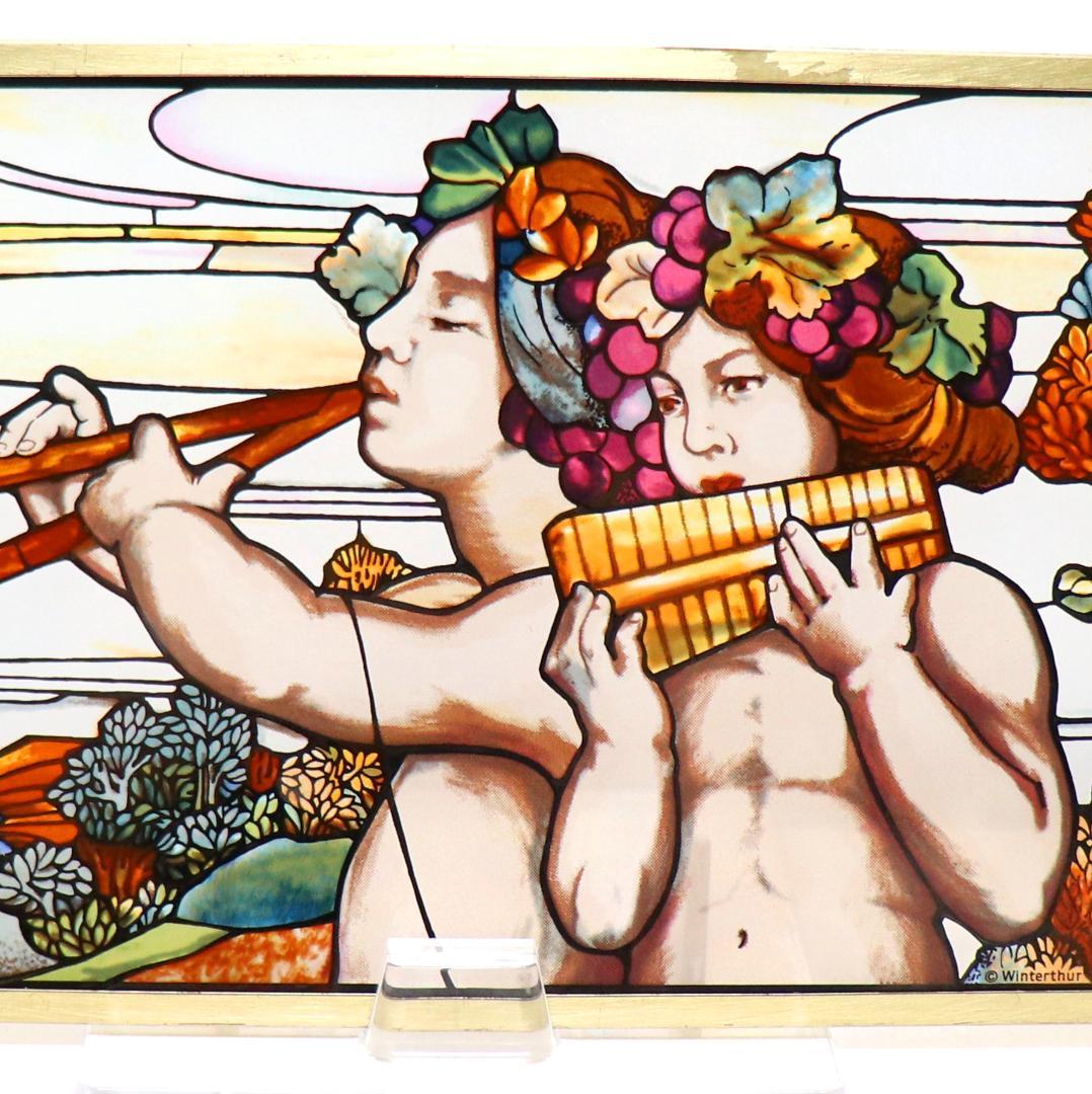 天使たちの美しい演奏 ヴィンテージ ステンドグラス ティファニー スタジオ