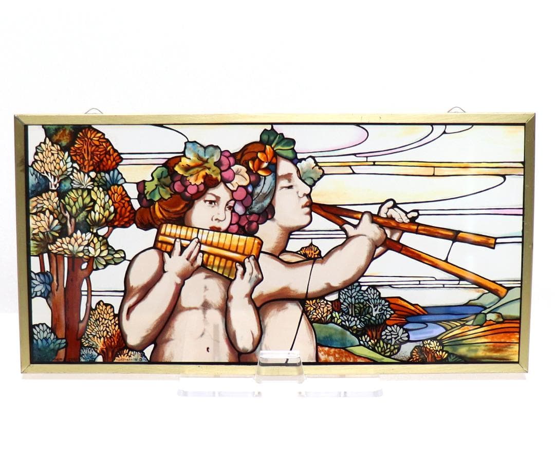 天使たちの美しい演奏 ヴィンテージ ステンドグラス ティファニー スタジオ