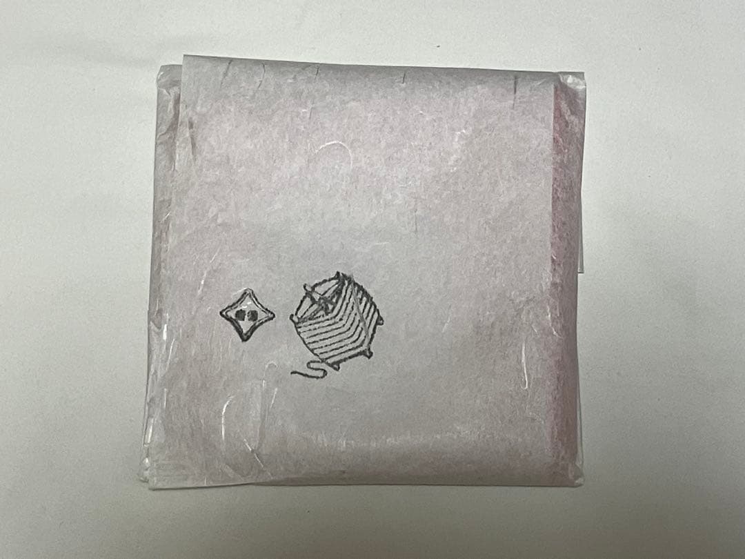 茶道用赤帛紗 横約28cm x 縦約27cm