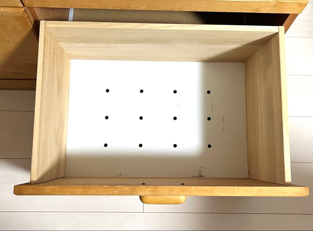 モモナチュラル　食器棚　カップボード　VIU-01+VIL-52